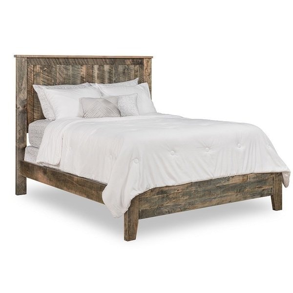 Amish Galena Solid Wood Panel Bed