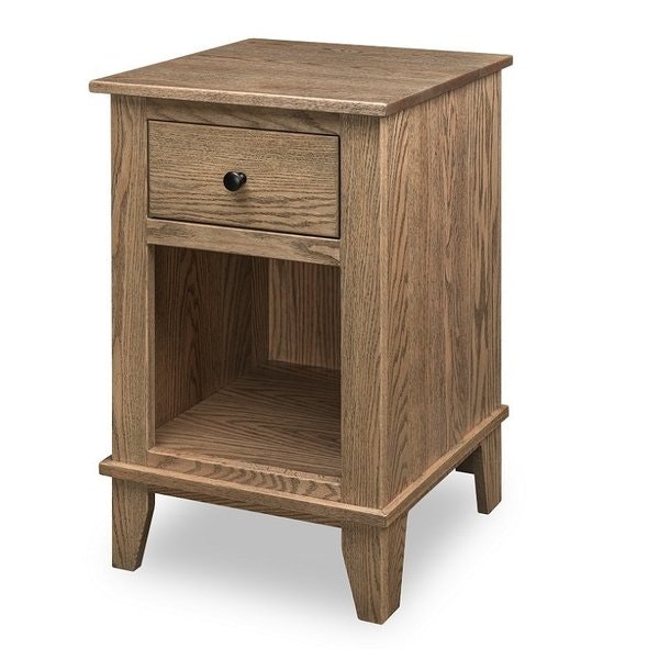 Amish Grand Calumet Solid Wood One Drawer Nightstand