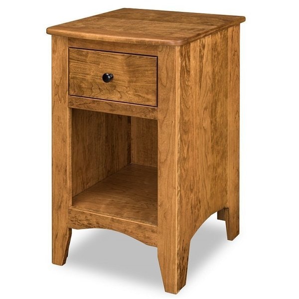Amish Great Miami Cherry Wood 19" Wide Nightstand - Quick Ship