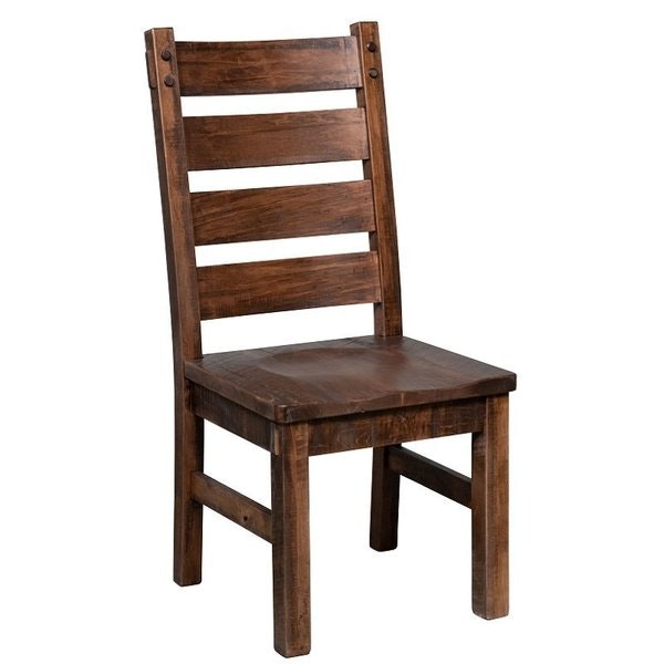 Amish Boulder Rough Sawn Dining Side Chair- Quick Ship