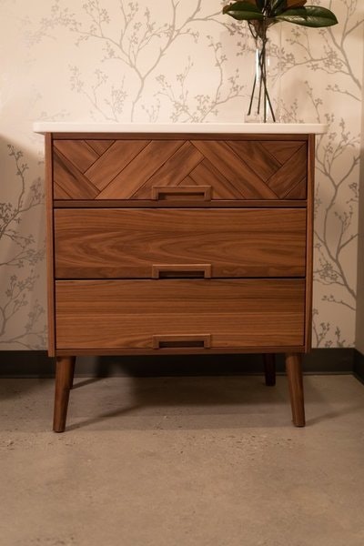 Amish Portofino Solid Wood Bathroom Vanity - DutchCrafters Exclusive