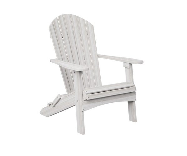 Amish Folding Poly Adirondack Chair Seashell In Stock and Ready to Ship