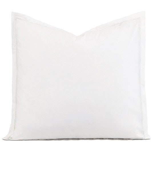 American Made Enzo Satin Stitch Euro Sham in White