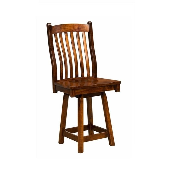 Amish Kenosha Arts and Crafts Mission Swivel Counter and Bar Stool