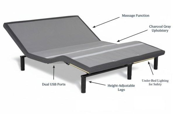 Amish Made Adjustable Mattress Base