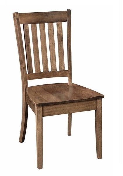 Amish Estes Solid Wood Slat Back Dining Chair