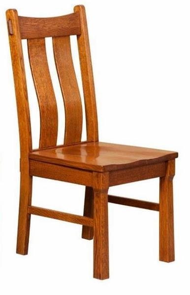 Amish Zoar Modern Mission Dining Chair - Quick Ship