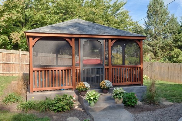 Amish Small Screened Gazebo Kit