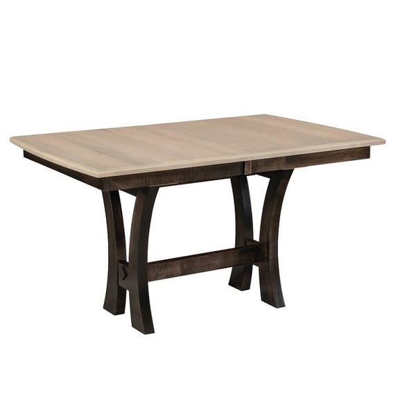 Amish Solid Wood Bushnell Trestle Dining Table
