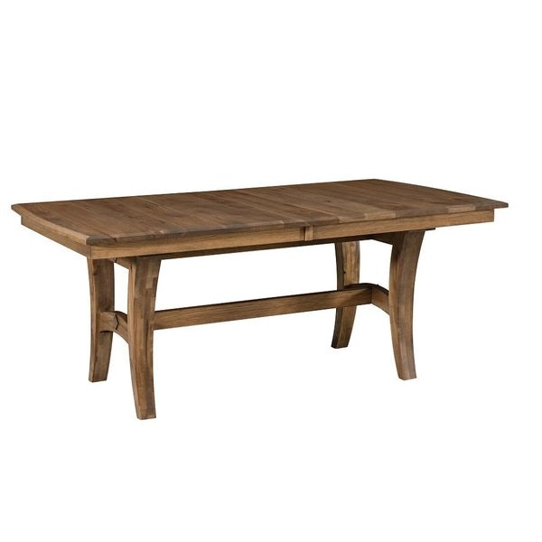 Amish Solid Wood Bronson Trestle Dining Table