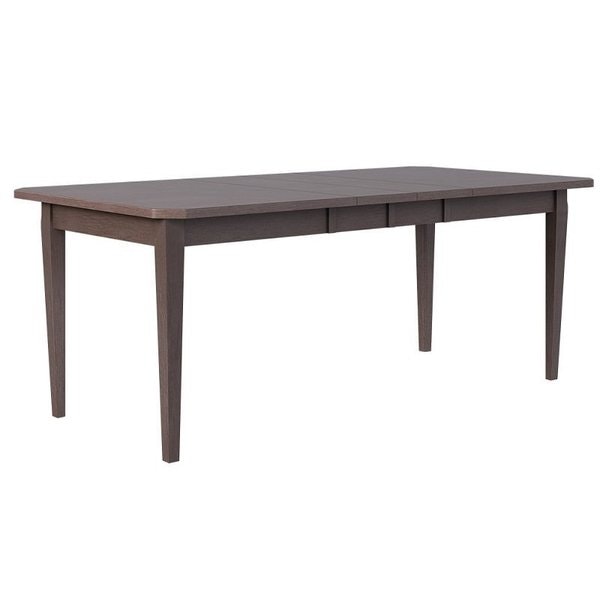 Amish Calvin Leg Dining Table with Brown Maple Legs & Skirt