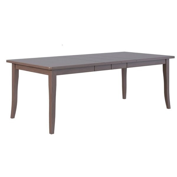 Amish Ambrose Leg Dining Table with Brown Maple Legs & Skirt