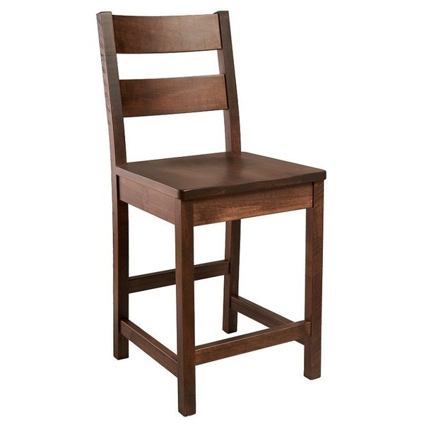 Amish Handcrafted Cantu Ladder Back Counter and Bar Stool