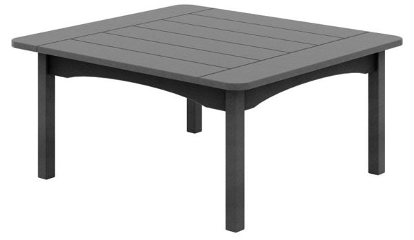 Amish Meadow Poly Patio Conversation Table in light grey
