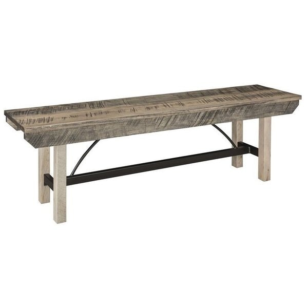 Amish Arcadia 60" Backless Trestle Bench
