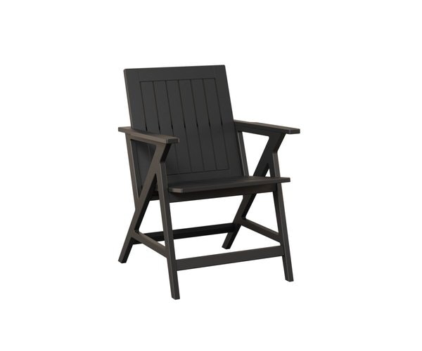 Black Berlin Gardens Kinsley Dining Chair with arms