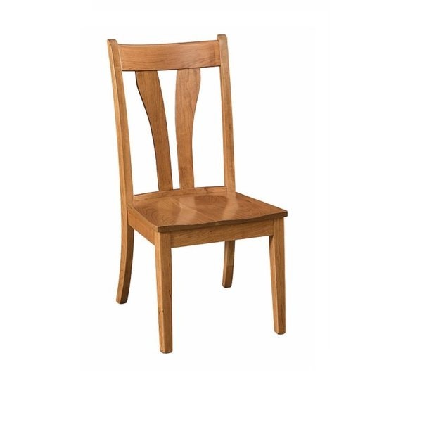 Amish Solid Wood V-Back Dining Chair Quality American Chairs