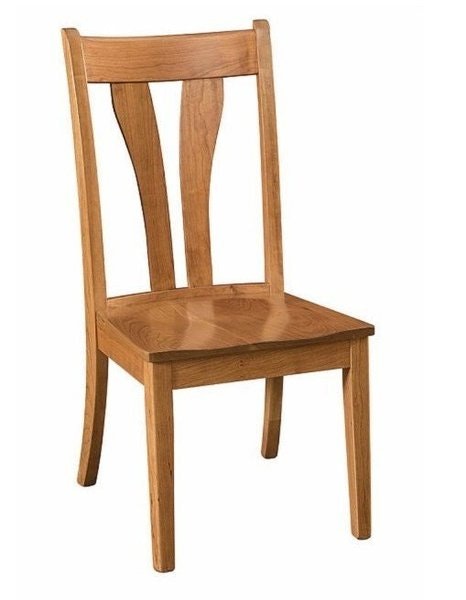 Amish Miley Solid Wood V-Back Dining Chair