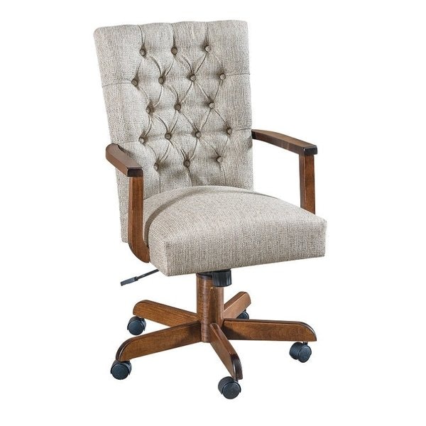 Amish Bixby Upholstered Parsons Desk Chair
