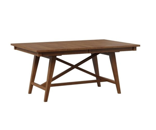 Amish Smithfield Trestle Dining Table Handcrafted From Brown Maple  Wood With CF-S12 10 Sheen Finish