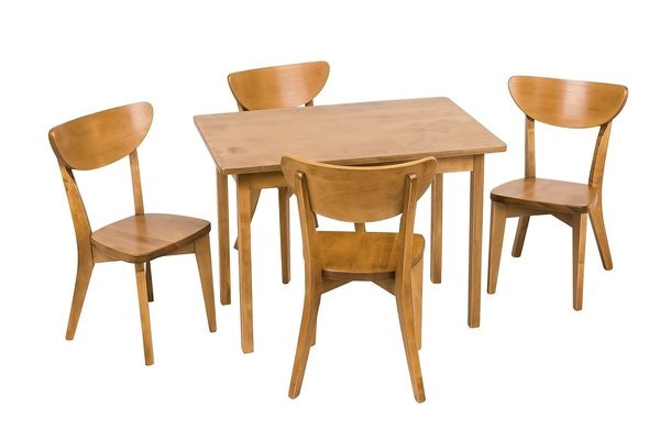Amish Made Modern Farmhouse Child's Table Set with 4 Chairs