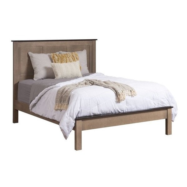 Amish Richey Panel Bed - Quick Ship in Rustic Cherry Wood.