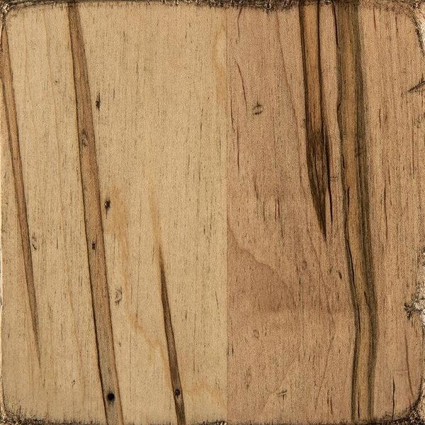 PCL Sample - Wormy Maple - Distressed Weathered Burlap with 10 Sheen Varnish