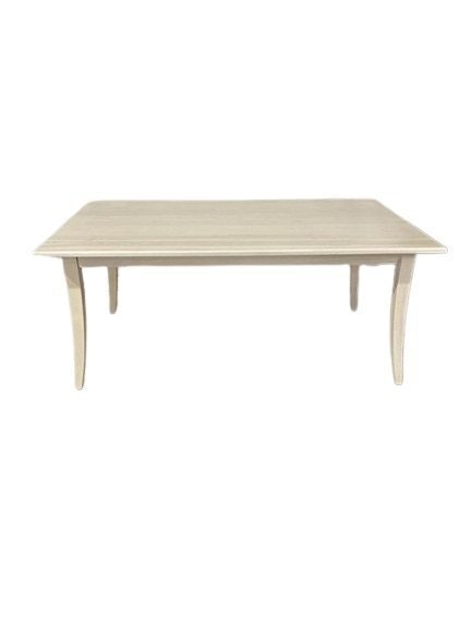 Outlet: Maple Wood Solid Top Leg Dining Table In-Stock