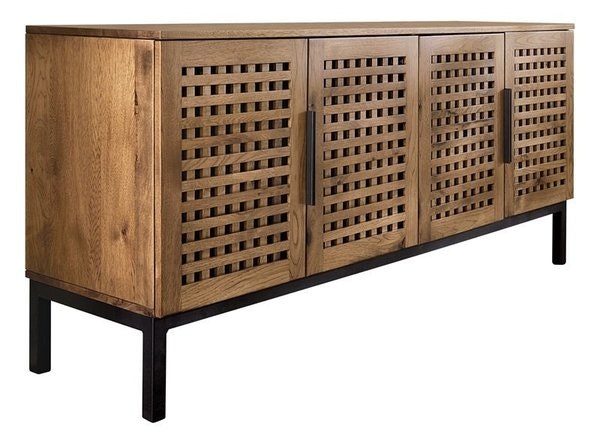 Amish Lakeland Modern Lattice Sideboard Buffet