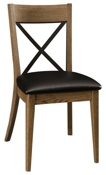Amish Alpha X-Back Side Dining Chair