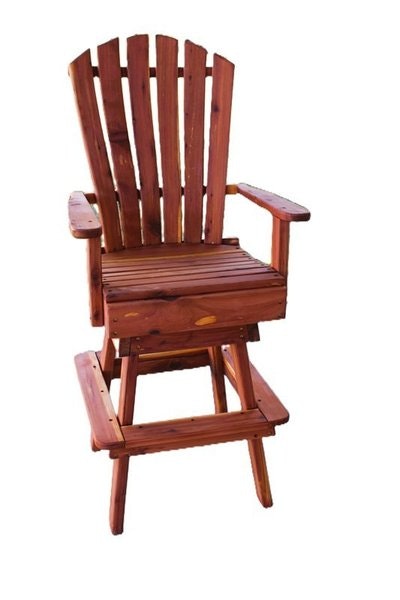 Amish Cedar Balcony Chair with Lumbar Support