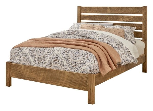 Amish Nash Solid Wood Minimalist Slat Bed