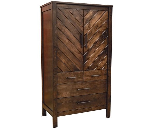 Amish Nevaeh Chevron Armoire