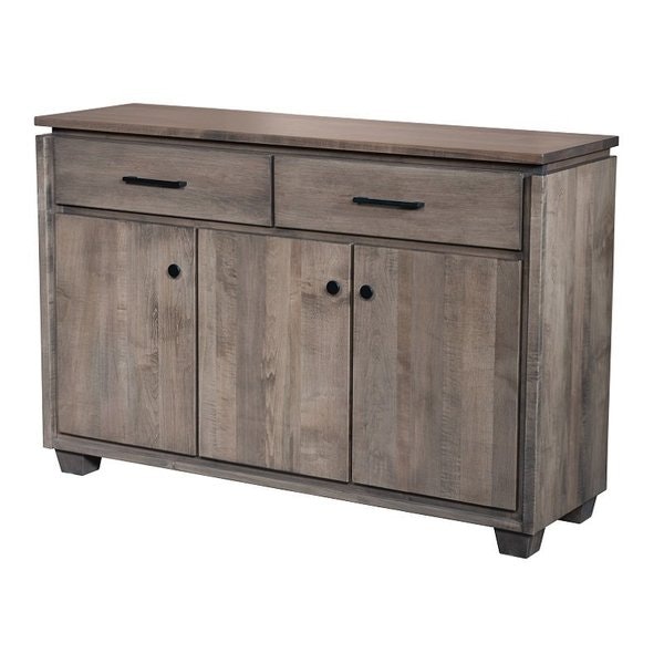 Amish Custom Squared Edge Solid Wood Sideboard