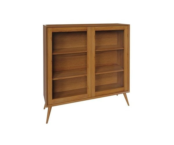 Amish South Shore Mid-Century Glass Bookcase