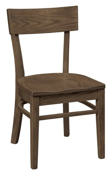 Amish Alstead Mid-Century Modern Solid Wood Dining Chair
