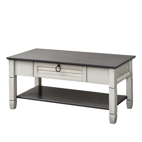 Amish Wooden Coastal Coffee Table