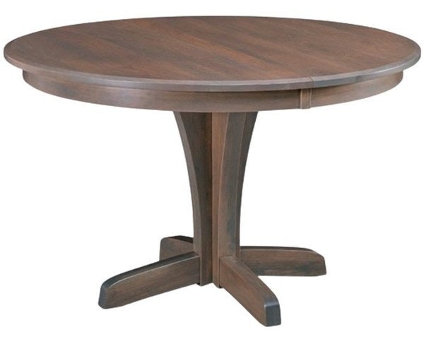 Amish Solid Wood Estes Pedestal Dining Table