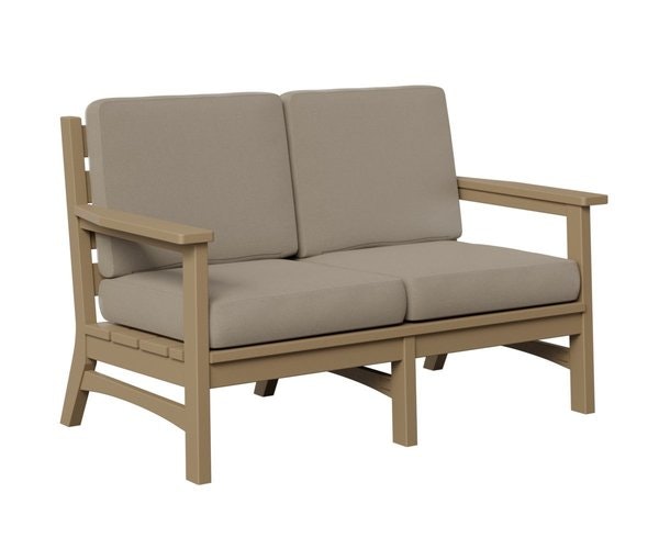 Amish Coastal Deep Seat Poly Love Seat