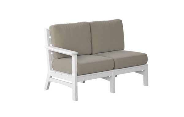 Amish Coastal Poly Right Arm Loveseat