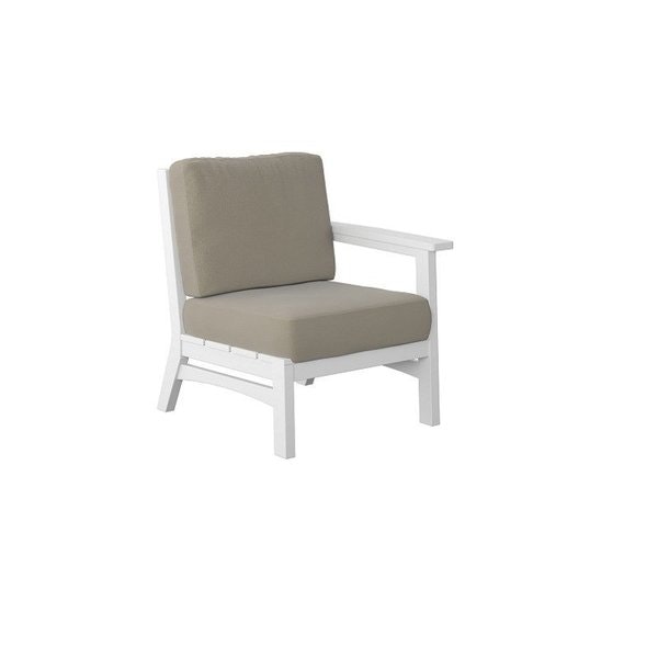 Amish Coastal 2' Poly Left Arm Chair