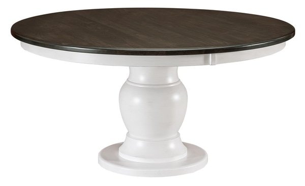 Amish Handcrafted Solid Wood Flagstaff Single Pedestal Dining Table