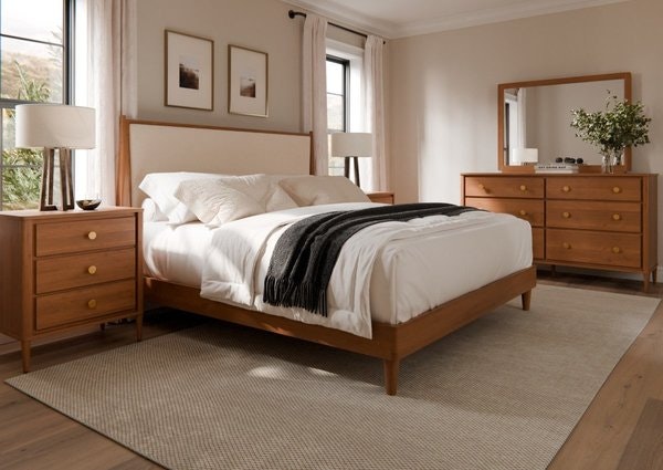 Amish Solid Wood Simplicity 3-Piece Bedroom Furniture Set