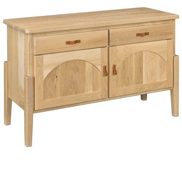 Mid-Century Modern Oak Sofa Table