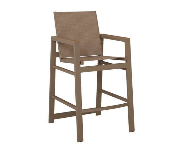 Berlin Gardens Vida Outdoor Bar Stool - Aluminum with Sling Fabric