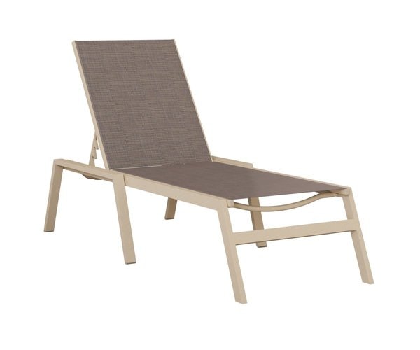 Berlin Gardens Vida Outdoor Chaise Lounge - Aluminum with Sling Fabric