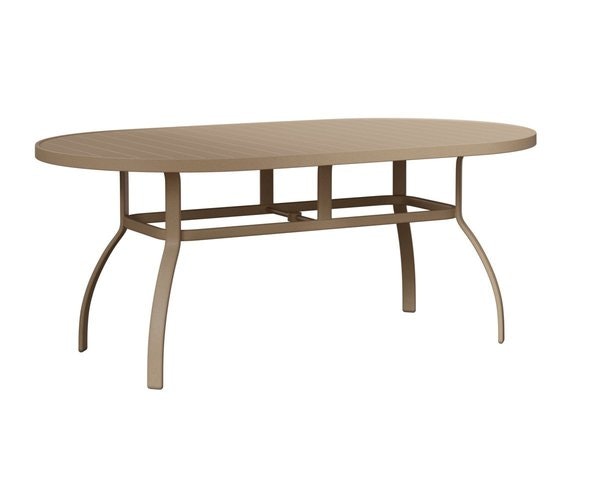 Berlin Gardens Murphy Aluminum 42" x 76" Oblong Outdoor Dining Table