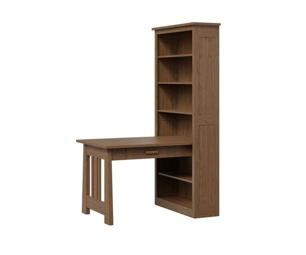 Amish Meridian Mission Bookcase Partner Desk