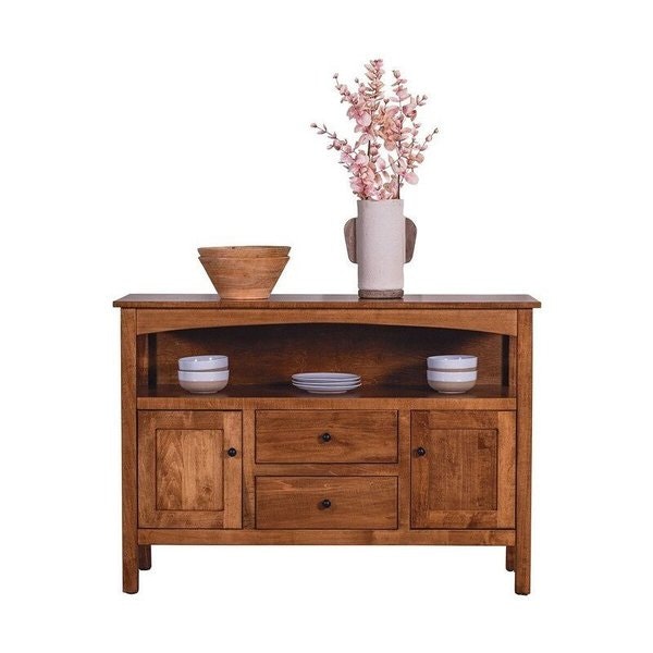 Amish 52" Solid Wood Shaker Sideboard Cabinet
