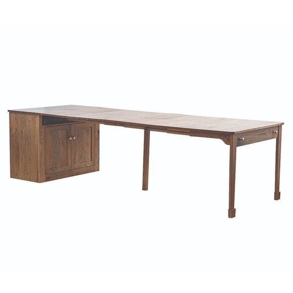 Amish Americana Extendable Dining Table Cabinet